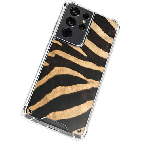 Zebra Animal Print Galaxy S21 Ultra 5G Clear Case